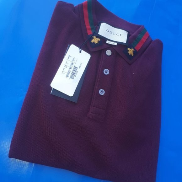 burgundy gucci shirt